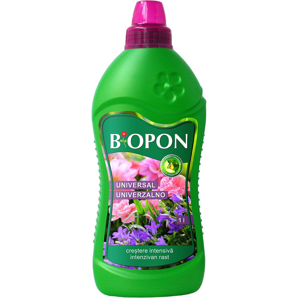 Ingrasamant lichid universal BIOPON pentru plante de casa si gradina, 1 l