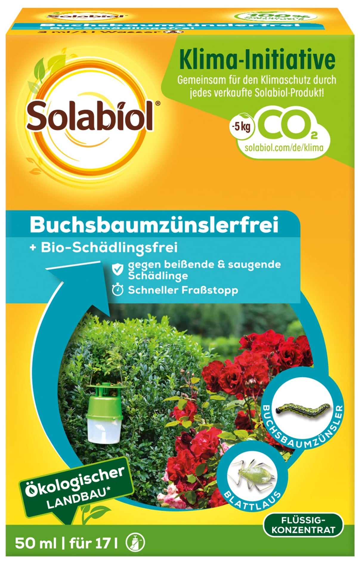 Insecticid Organic pentru Combaterea Daunatorilor la Buxus, 50 ml, SOLABIOL