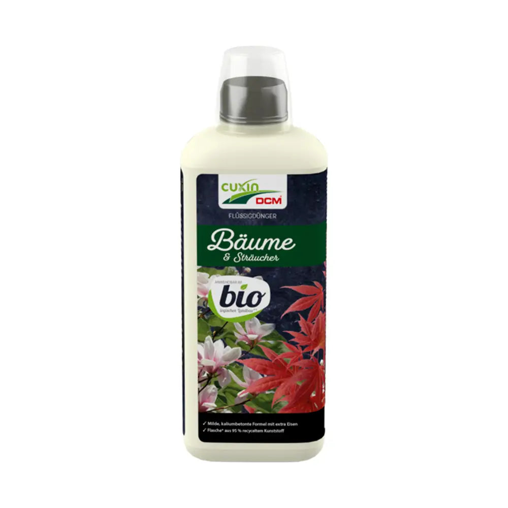 Fertilizant lichid bio Cuxin DCM pentru arbori si arbusti, formula organica-minerala cu potasiu si fier, impotriva secetei, 800 ml