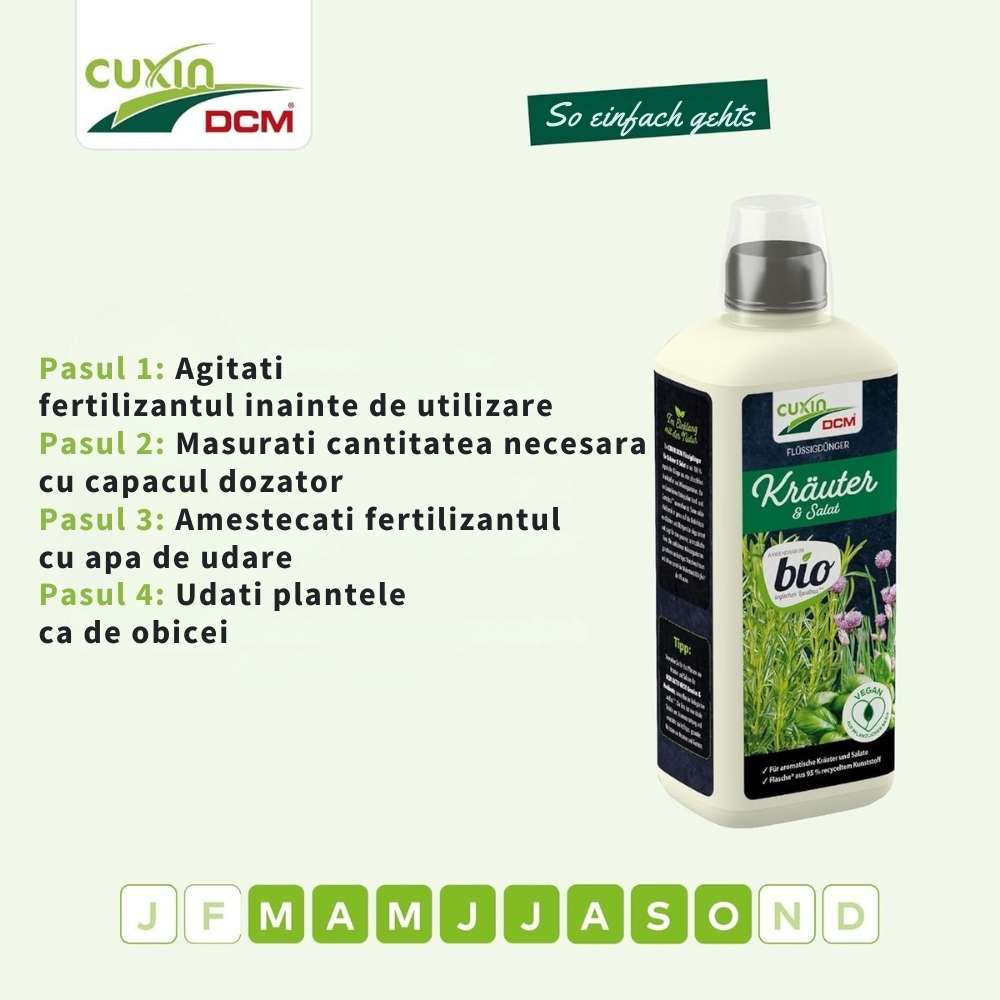 Ingrasamant lichid pentru ierburi si salata CUXIN DCM, organic, 800 ml
