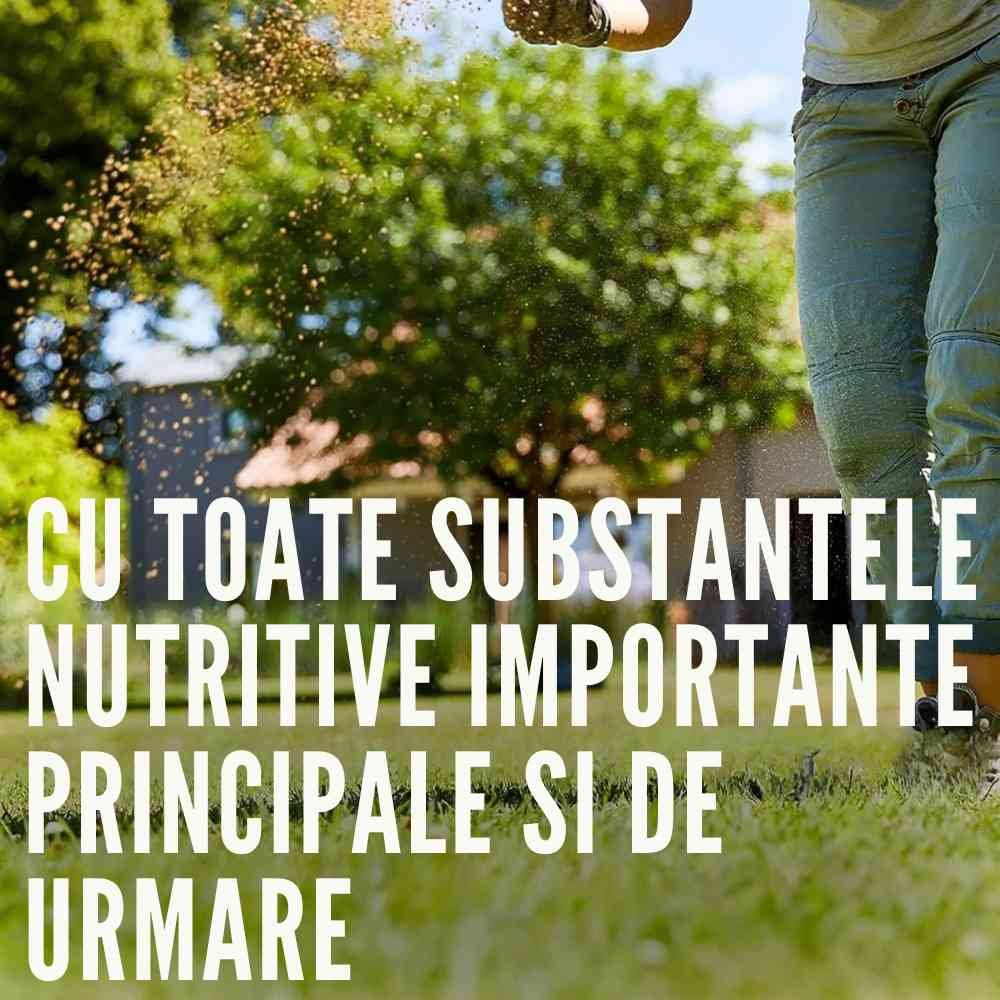 COMPO gyepműtrágya gyomgátlással – szerves-ásványi, 6–8 hetes hatás, 10 kg / 200 m²