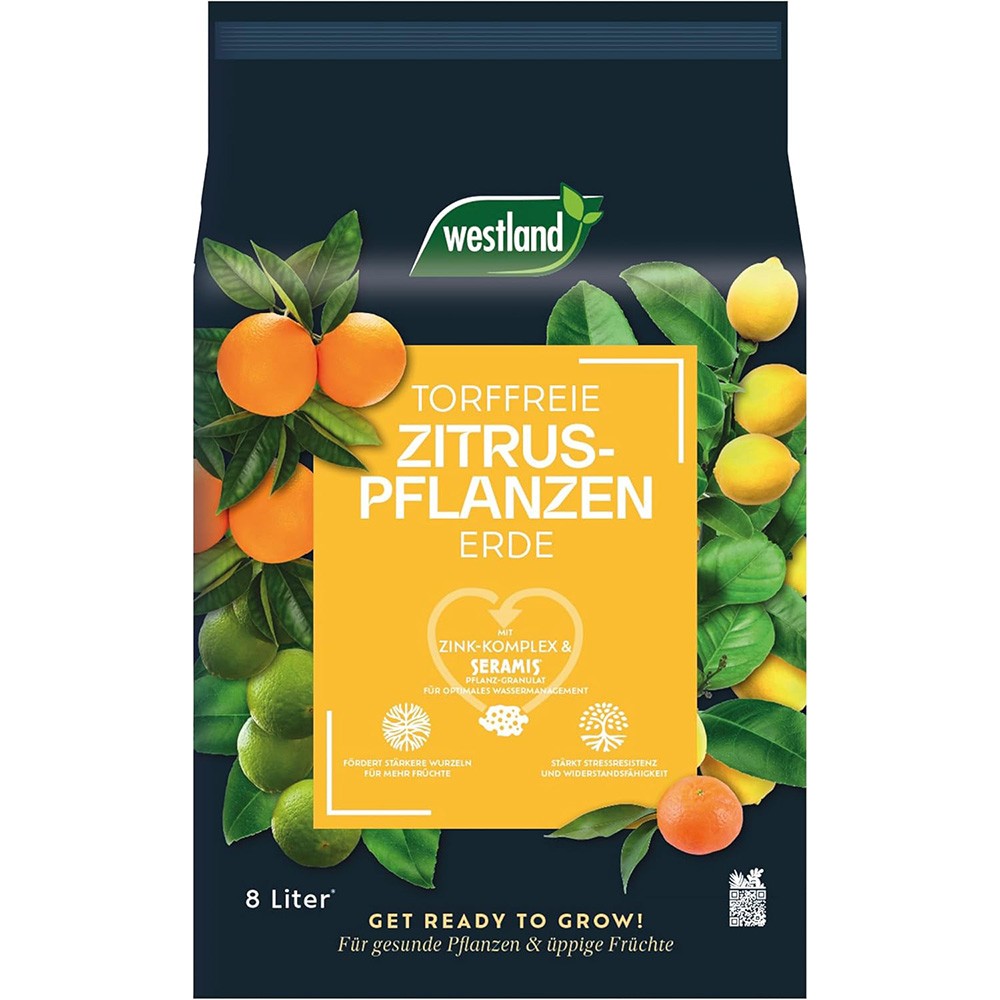 Substrat pentru citrice WESTLAND cu granule de argila, nutritie optima si drenaj eficient, 8 l