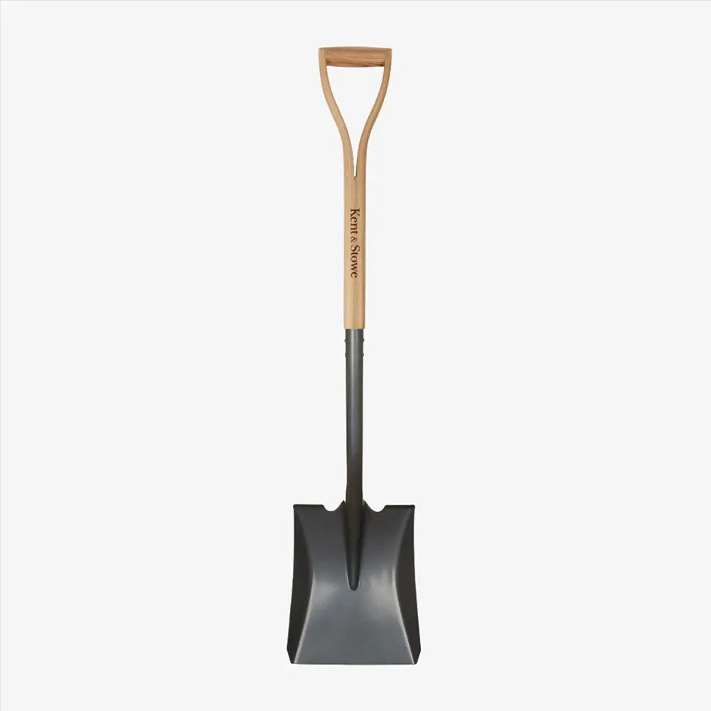 Lopata Patrata KENT & STOWE din otel carbon, maner lemn frasin, FSC 100%, 109 cm, 10 ani de garantie