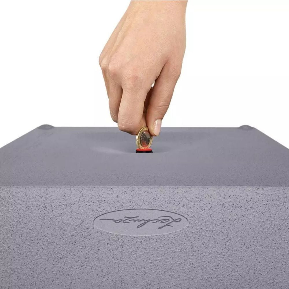 Lechuza CANTO Stone Low 30 önöntöző kaspó – 12 l, kőhatású design
