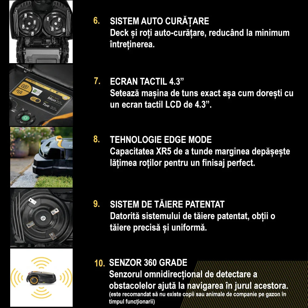 Cub Cadet XR5 1000 robotfűnyíró – akár 1000 m² felülethez, GSM-modullal