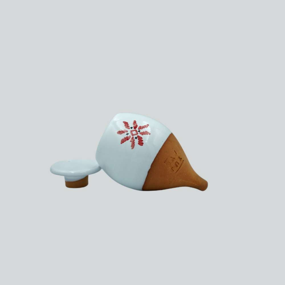 Vas de auto-udare plante "Stea" LUTOYA, decorativ, ceramic, lut, natural, 200 ml