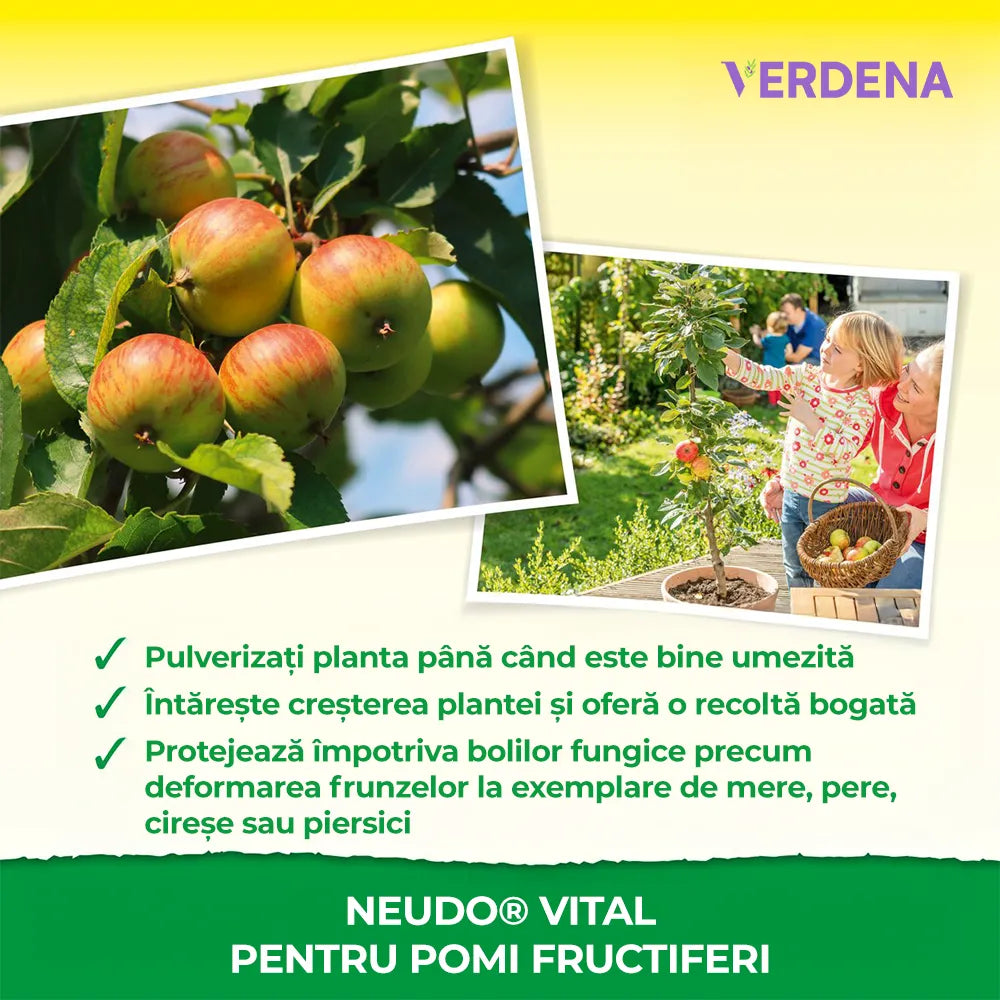 Pesticid Spray Pulverizator Natural Neudorff, pentru pomi fructiferi si arbusti, prevenire boli fungice - 250 ml