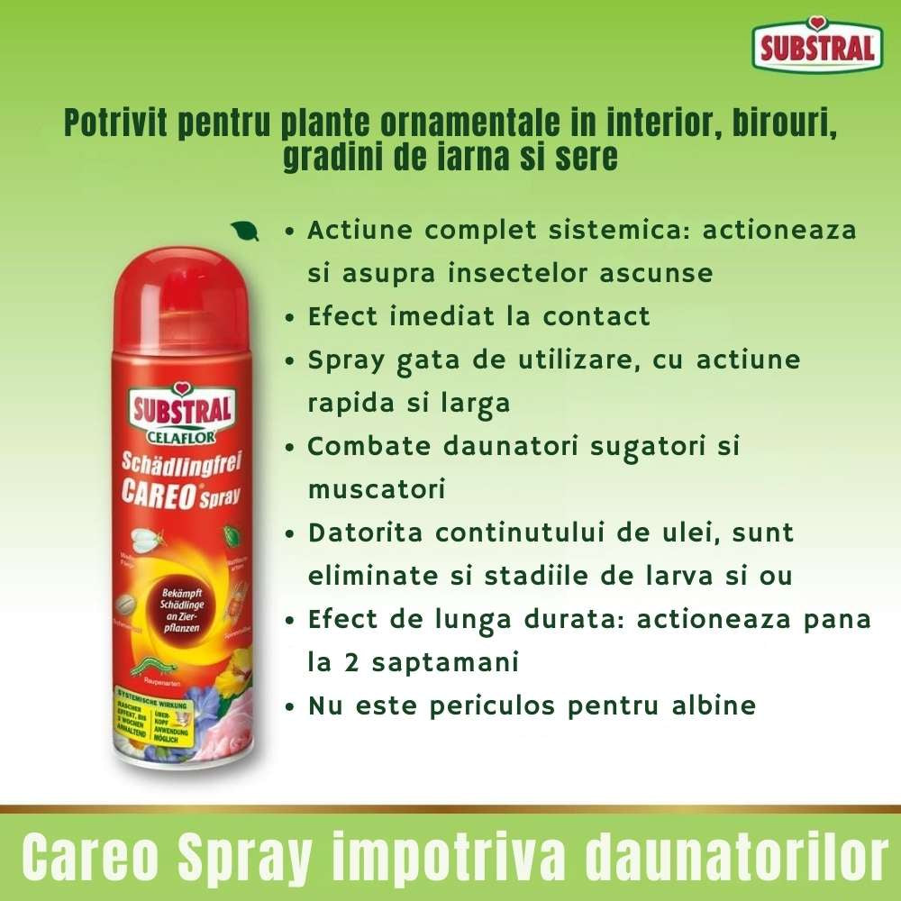 Insecticid Lichid pentru Plante Ornamentale, 400 ml, Contra Daunatorilor precum Afide, Cosenile si Omizi