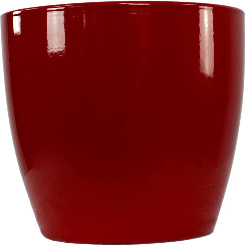 Ghiveci plante rotund Ceramic Scheurich Ø 22 cm, H19.5 cm, Rosu