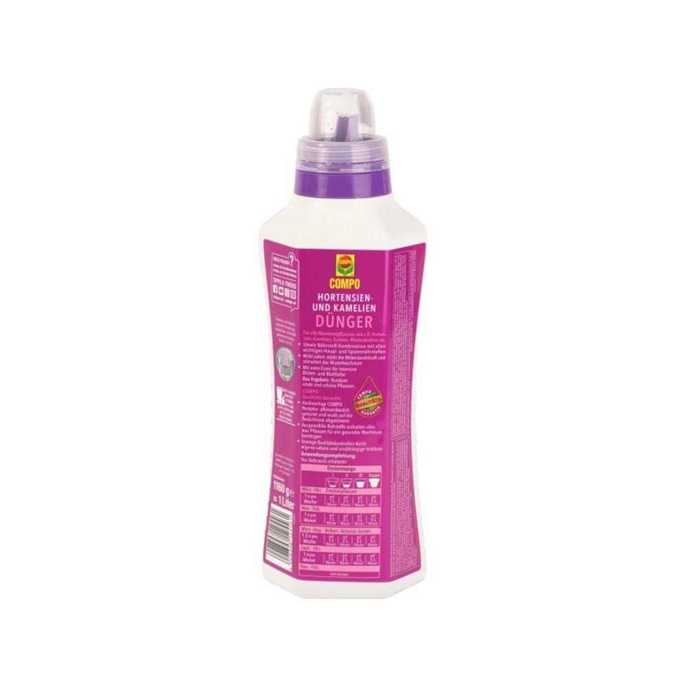 Ingrasamant Lichid pentru Hortensii si Camelii, 1 l, cu Extra Fier, COMPO