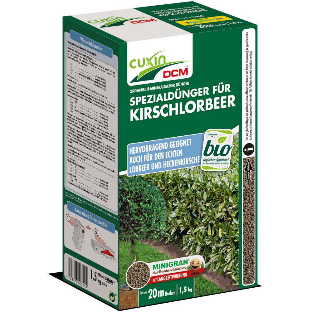 Ingrasamant Special pentru Laur-Cires, 1.5 kg, Efect de Lunga Durata, CUXIN DCM