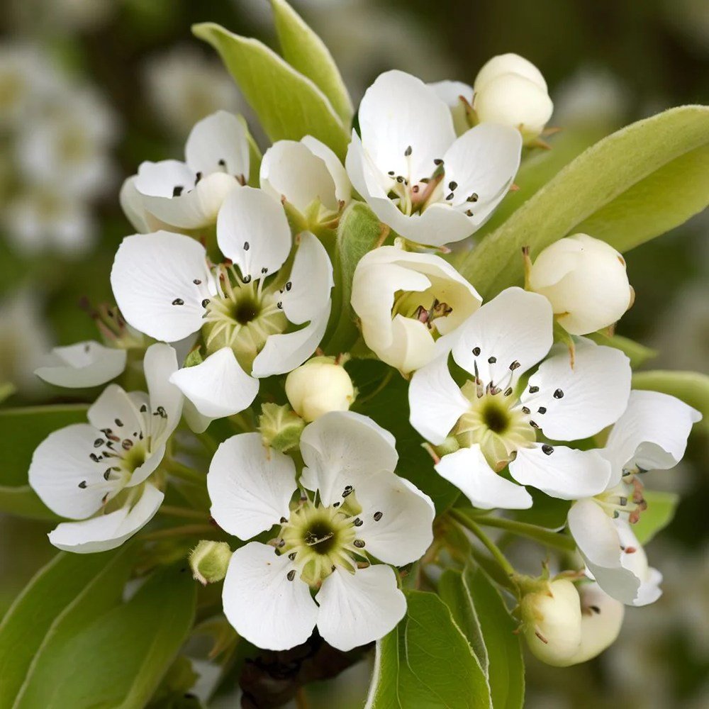 Par Groene Vrucht (Pyrus Communis), cu fructe dulci-acrisor verde