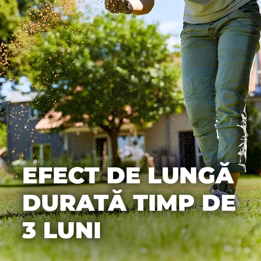 Ingrasamant gazon Compo Floranid, 1.5 kg pentru 50 mp, cu erbicid 2 in 1 efect imediat si de lunga durata