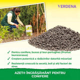 Ingrasamant organic conifere Neudorff Azet 2.5 kg, pentru frunzis verde intens si plante rezistente