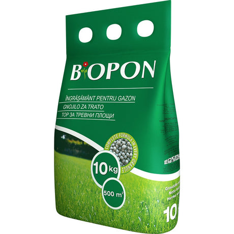 Ingrasamant granulat BIOPON 10 kg, pentru gazon, crestere rapida si gazon des