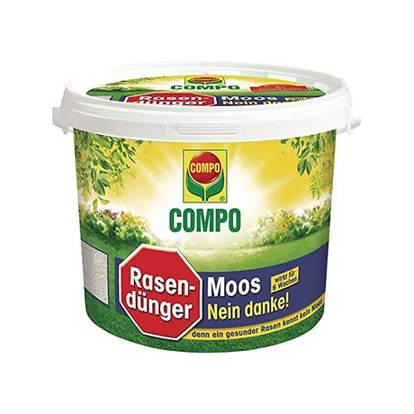 Ingrasamant gazon Compo, 4 kg pentru 160 mp, anti-muschi granule fine, efect 6 saptamani