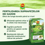 Ingrasamant gazon Compo, 1.5 kg pentru 60 mp, efect de lunga durată anti-muschi si buruieni