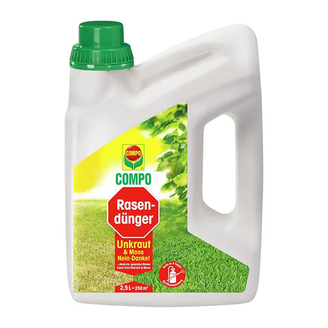 Ingrasamant lichid COMPO 2.5 l, impotriva buruienilor si muschiului, efect rapid pentru gazon verde si sanatos