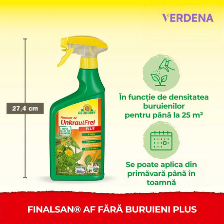 Erbicid Natural Neudorff Finalsan AF anti-buruieni si muschi, fara glifosat, biodegradabil, gata de utilizare 750 ml