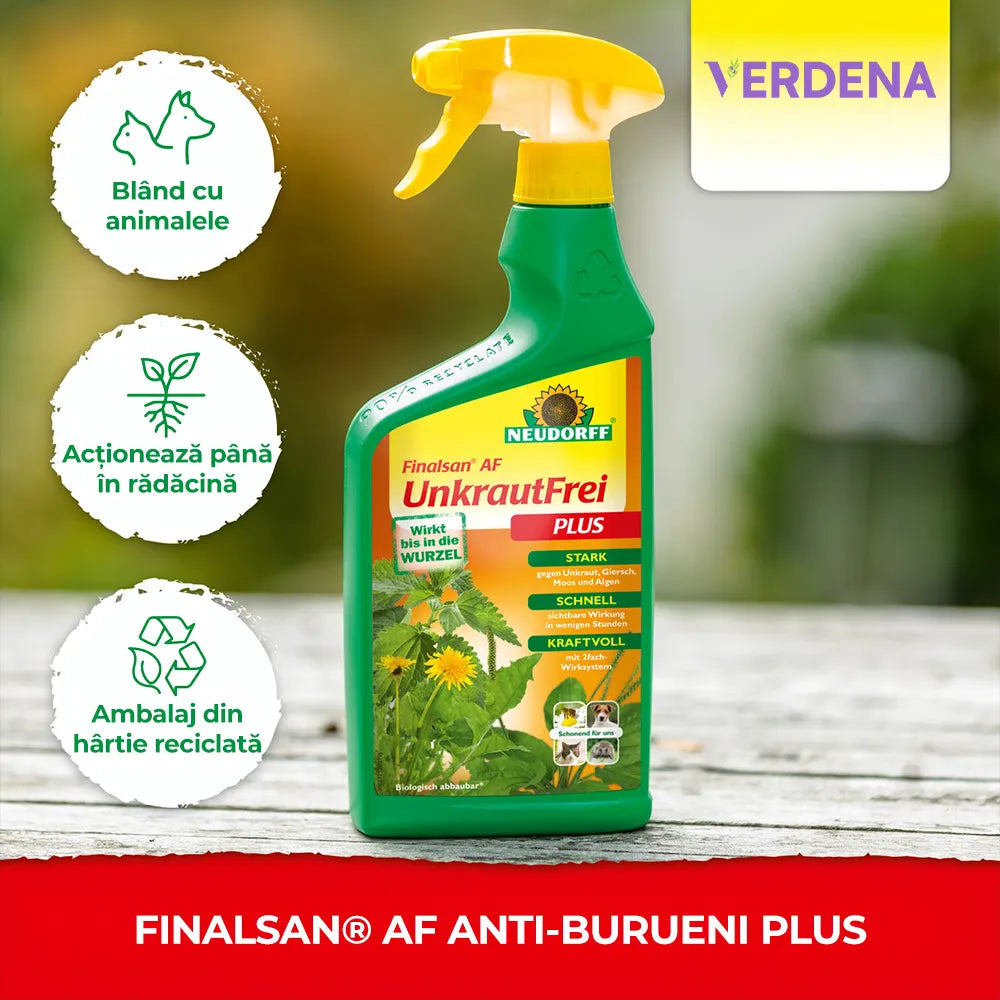Erbicid Natural Neudorff Finalsan AF anti-buruieni si muschi, fara glifosat, biodegradabil, gata de utilizare 750 ml