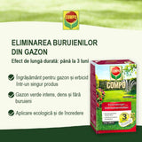 Compo gyeptrágya gyomirtóval – 3 kg, 3 hónapos hatás