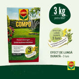 Compo gyeptrágya gyomirtóval – 3 kg, 3 hónapos hatás