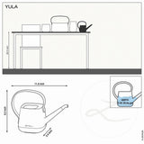 Stropitoare Lechuza YULA, 1,7 l capacitate, Negru/Bej, Protectie anti-picurare, Plastic de inalta calitate