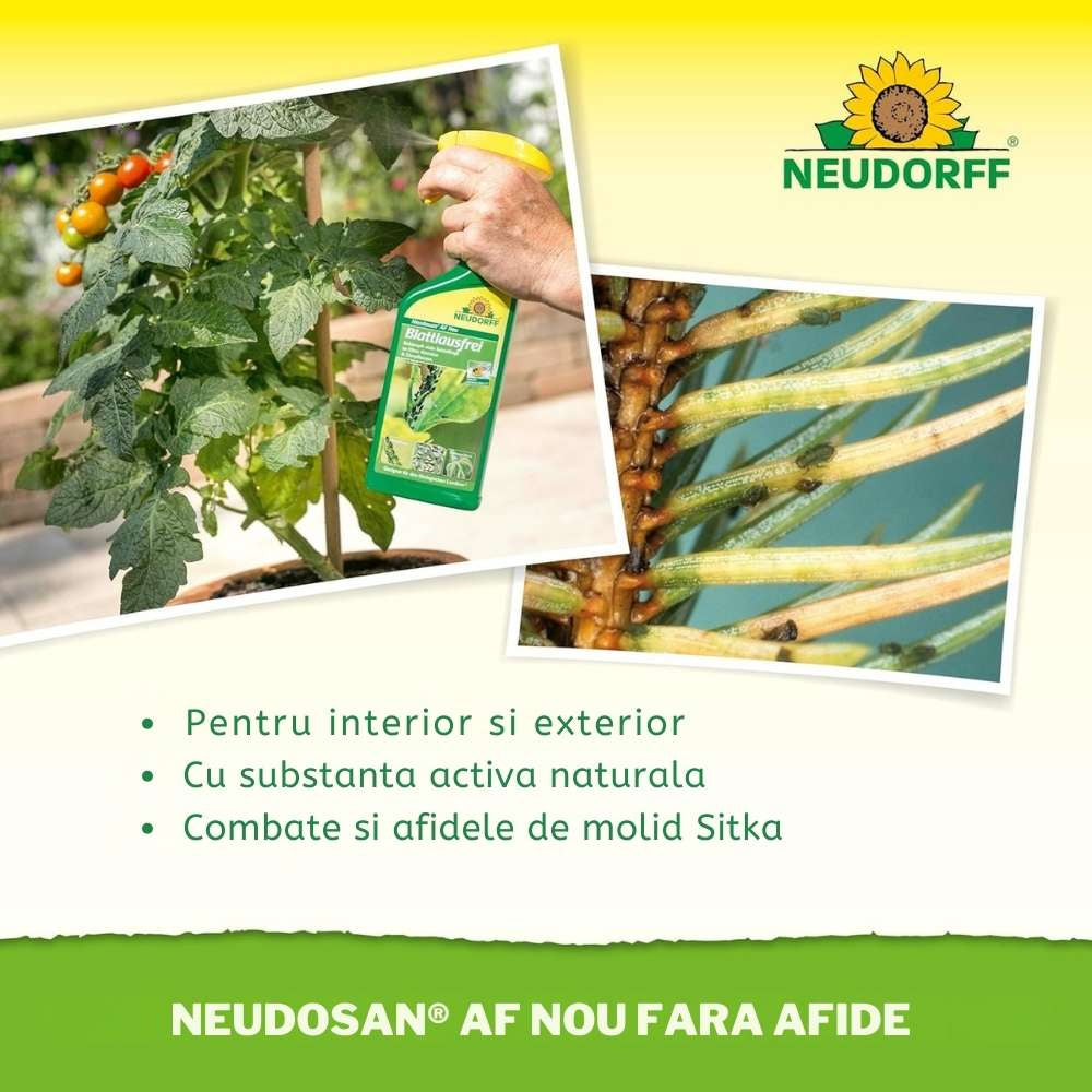 Spray insecticid NEUDORFF Neudosan AF impotriva afidelor, musculitei albe si acarienilor, 250 ml