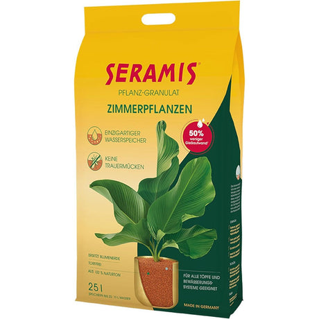 Granule argila SERAMIS pentru plante in ghiveci, substrat alternativ pentru flori, plante verzi si ierburi, 25 l
