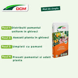 Pamant nutritiv pentru plante mediteraneene si plante la ghiveci DCM Cuxin, cu muschi sphagnum si micorize, organic, 20 L