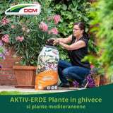 Pamant nutritiv pentru plante mediteraneene si plante la ghiveci DCM Cuxin, cu muschi sphagnum si micorize, organic, 20 L