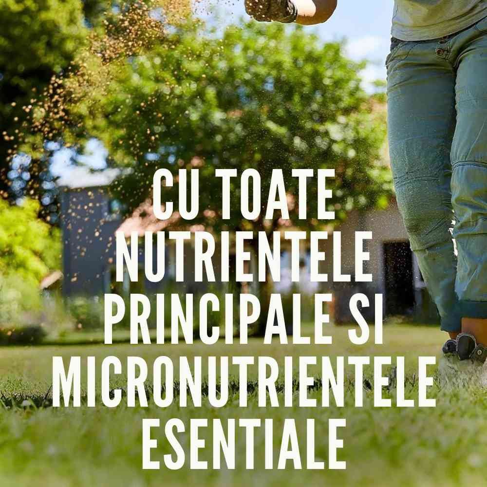 COMPO gyepműtrágya gyomgátlással – szerves-ásványi, 6–8 hetes hatás, 10 kg / 200 m²