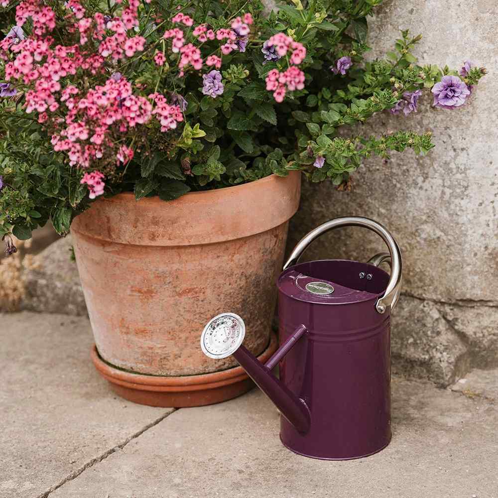 Stropitoare metalica KENT & STOWE vintage, otel galvanizat, 4.5 l, mov