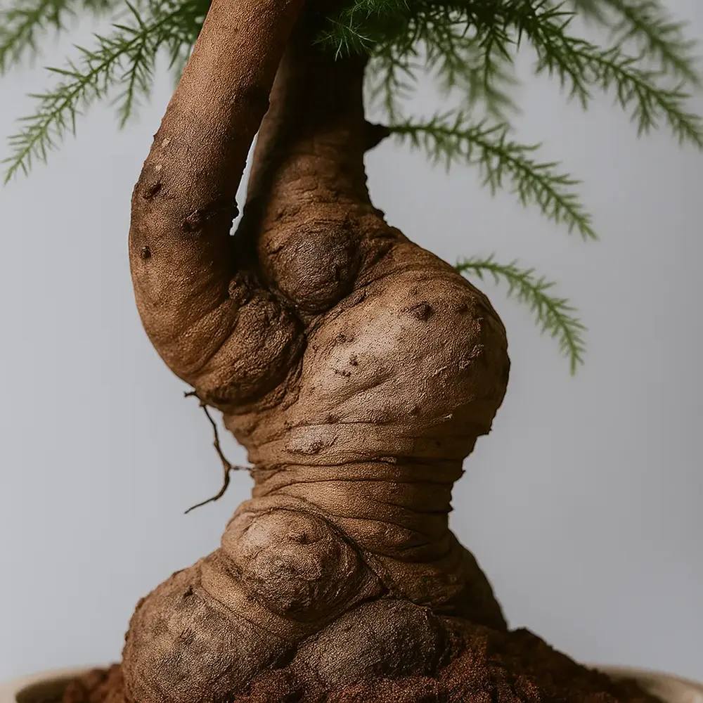 Araucaria Cunninghamii Bonsai, 40 cm, eleganta unui conifer tropical in miniatura