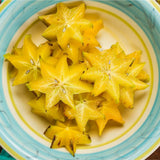 Csillaggyümölcs (Averrhoa carambola) – egzotikus, édes-savanykás sárga gyümölcsökkel