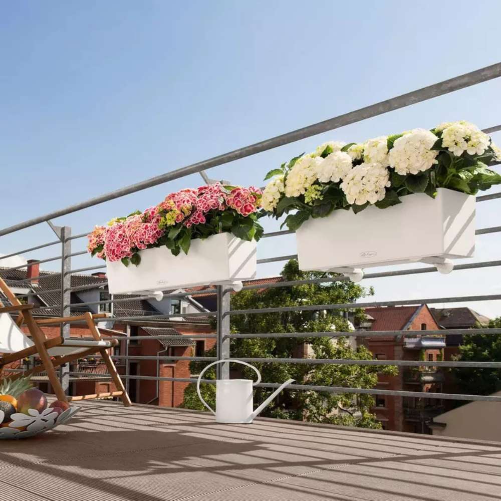 Lechuza Balconera Color 80 önöntöző balkonláda – 12 l, matt szürke