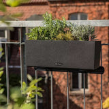 Lechuza Balconera Stone 50 önöntöző balkonláda – fehér kőhatású, 8 l