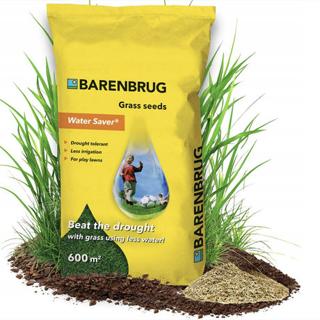 Seminte gazon Water Saver Barenbrug 5 kg, gazon rezistent la seceta si consum redus de apa, pentru 250 mp