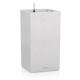 Ghiveci Auto-Irigant Lechuza Canto Stone High 30, 12 l, efect piatra alba, sistem de autoirigare, insert detasabil, strat de drenaj