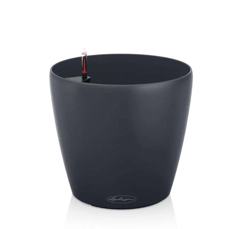 Lechuza CLASSICO Color 35 önöntöző cserép – 17 l, matt fekete