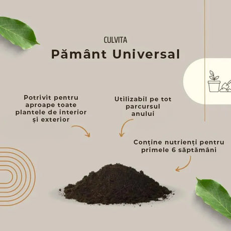 Culvita Pamant universal pentru Plante de Verzi Interior si Exterior 40 l, taxa ambalare inclusa