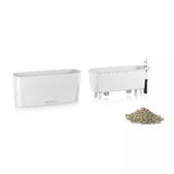Ghiveci Auto-Irigant Lechuza Delta 10, 2 l, visiniu lucios, sistem de autoirigare, insert detasabil, strat de drenaj