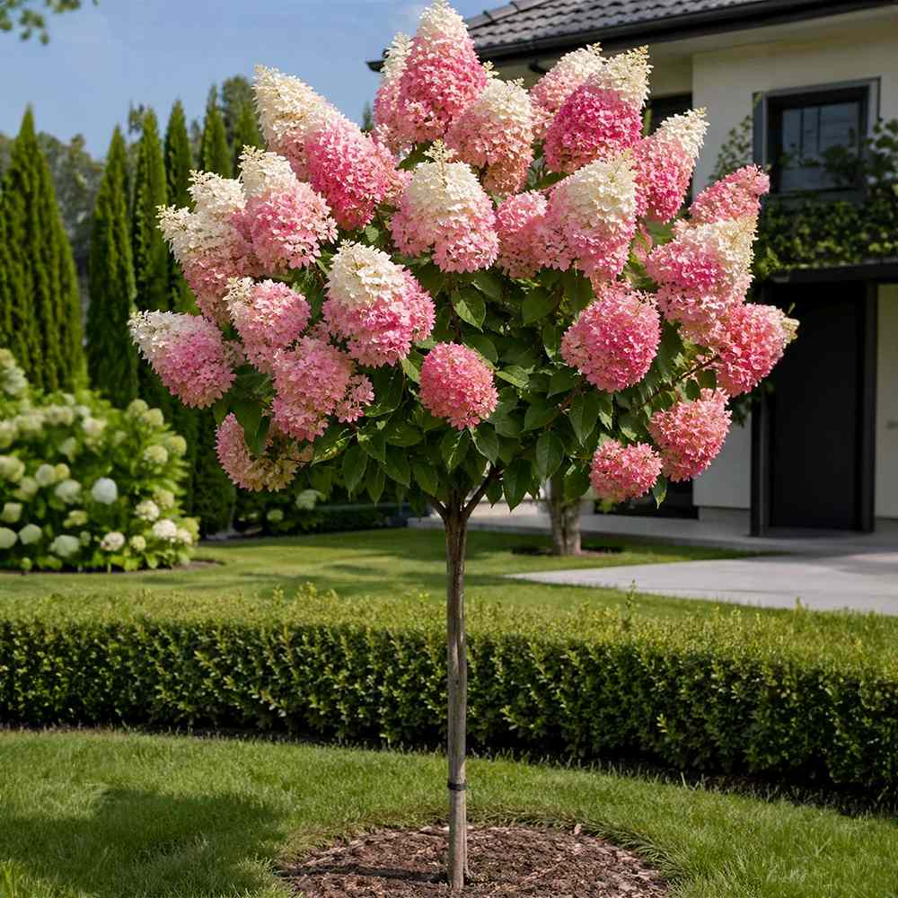 Hortensie paniculata Fraise-Melba – alb-roz – tip copac