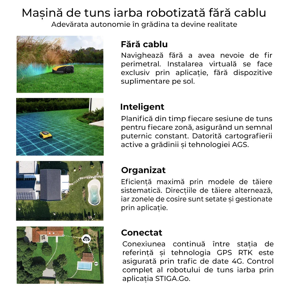 Cub Cadet XR5 1000 robotfűnyíró – akár 1000 m² felülethez, GSM-modullal