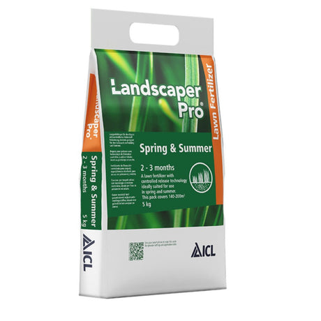 Ingrasamant gazon profesional Landscaper Pro Spring Summer 5 kg, fertilizare controlata primavara si vara, pentru 200 mp