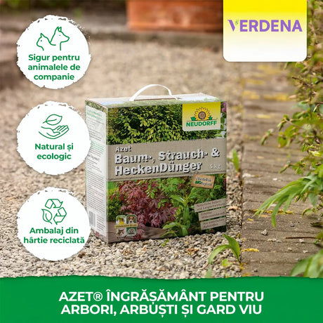 Ingrasamant organic Neudorff Azet, pentru arbori arbusti si gard viu cu efect prelungit radacini puternice si frunzis verde - 1 kg