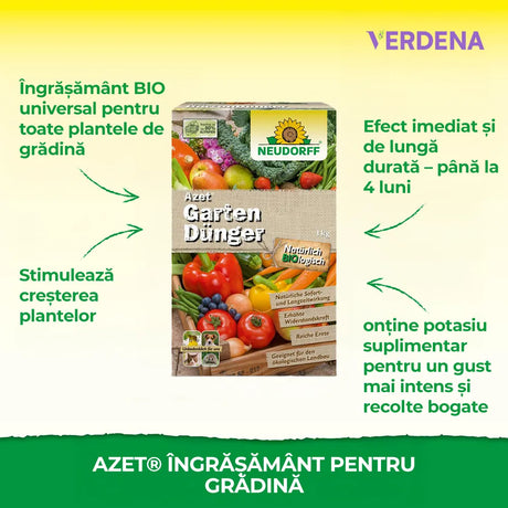 Ingrasamant Universal pentru Legume Neudorff, Efect Imediat si de Lunga Durata, recolta bogata - 1.75 kg