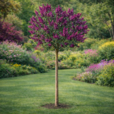 Nemes orgona Andenken an Ludwig Spaeth (Syringa), fácska formájú, telt, mély ibolya-lila, erősen illatos virágokkal, május–júniusi virágzású, napfénykedvelő