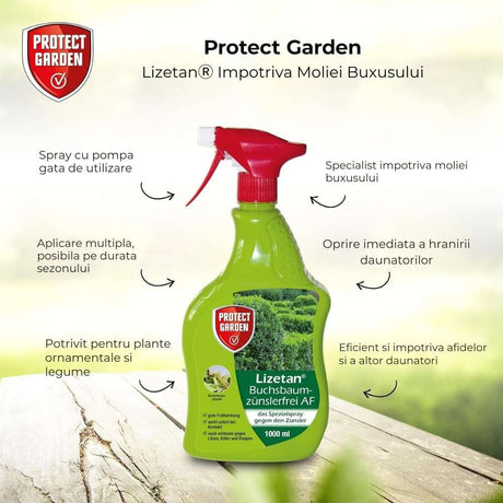 Insecticid Spray cu Efect Rapid contra Omizilor de Buxus 1 l  PROTECT GARDEN