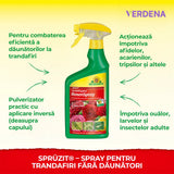 Insecticid Natural Organic Spray Spruzit, anti-daunatori pentru trandafiri, afide, paianjeni rosii, tripsi, Neudorff - 750 ml
